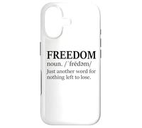 Carcasa para iPhone 17 Freedoms Just Another Word for Nothing Left to Lose Freedom