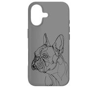 Carcasa para iPhone 17 Frenchton Dog Line Art Minimalista Mamá Papá