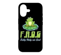 Carcasa para iPhone 17 Frog Confíe plenamente en Dios Clásico Cristiano Fe & Religión