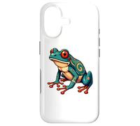 Carcasa para iPhone 17 Frog Native American Indian Style Art Pacific Northwest