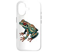 Carcasa para iPhone 17 Frog Native American Indian Style Art Pacific Northwest