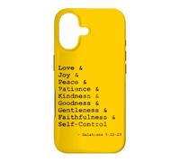 Carcasa para iPhone 17 Frutas del Espíritu Palabras