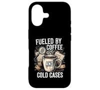 Carcasa para iPhone 17 Fueled by Coffee and Cold Cases True Crime Detective