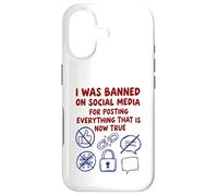 Carcasa para iPhone 17 FUI Prohibido en Las Redes sociales (Declaración de teoría de la conspiración)