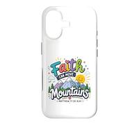 Carcasa para iPhone 17 Fun Faith Can Move Mountains - Novedad Cristiana inspiradora