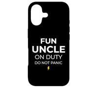 Carcasa para iPhone 17 Fun Uncle On Duty Do Not Panic Hermano Hermano