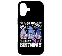 Carcasa para iPhone 17 Funny 70th Birthday For Women Did You GNOME Its My Birthday