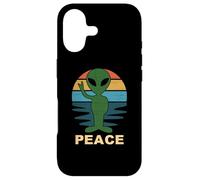Carcasa para iPhone 17 Funny Alien Peace Sign Anti Guerra Amor Paz En La Tierra