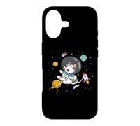 Carcasa para iPhone 17 Funny Astronaut Space Kids Boys Girls Alaskan Malamute Lover