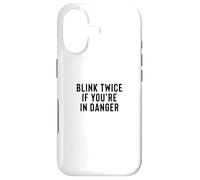 Carcasa para iPhone 17 Funny Blink Twice If You'Re In Danger Joke