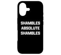 Carcasa para iPhone 17 Funny British Slang Shambles Absolute Shambles