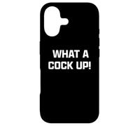 Carcasa para iPhone 17 Funny British Slang What A Cock Up