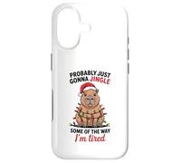 Carcasa para iPhone 17 Funny Capybara Probably Just Gonna Jingle Some of The Way