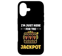 Carcasa para iPhone 17 Funny Casino Quote gamling I'm Just Here for Jackpot