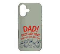 Carcasa para iPhone 17 Funny Cat Dad Yelling Cats Father's Day
