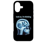 Carcasa para iPhone 17 Funny Cat Hold On I'm Thinking Meme Graphic
