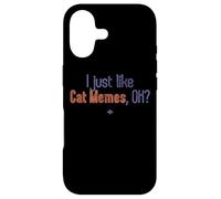 Carcasa para iPhone 17 Funny Cat Lover Me Gusta Cat Memes, Ok?