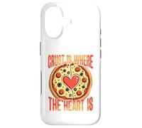 Carcasa para iPhone 17 Funny Crust Is Where The Heart Is Pizza Couple