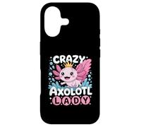 Carcasa para iPhone 17 Funny Cute Crazy Axolotl Lady Animal Lover For Women Girls