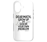 Carcasa para iPhone 17 Funny Dear Math Grow Up Solve Your Problems Teens Trendy