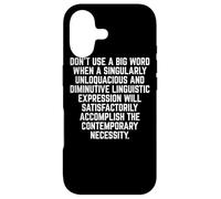 Carcasa para iPhone 17 Funny Don't Use A Big Word Writer & Translator