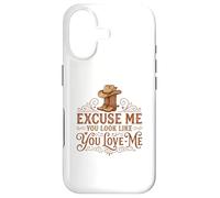Carcasa para iPhone 17 Funny Excuse Me You Look Like You Love Me Botas Cowboy