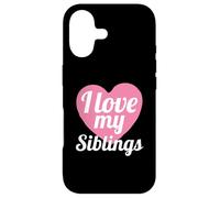 Carcasa para iPhone 17 Funny Family Sibling Lover I Love My Siblings