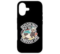 Carcasa para iPhone 17 Funny Ferret Dooking My Way Through Life Cartoon