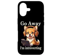 Carcasa para iPhone 17 Funny Golden Retriever Corgi Go Away Soy un Perro introvertido