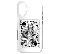 Carcasa para iPhone 17 Funny Heavy Metal Mono Guitarrista Guitarrista King of Spades
