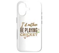 Carcasa para iPhone 17 Funny I'D Rather be Playing Cricket Player Team