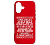 Carcasa para iPhone 17 Funny Jingle Bills Christmas Recession Inflation Economy