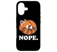 Carcasa para iPhone 17 Funny Kawaii Kids Boys Girls Napping Nope Red Panda Lover