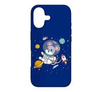Carcasa para iPhone 17 Funny Kawaii Kids Boys Girls Space Astronaut Pet Rat Lover