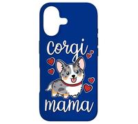 Carcasa para iPhone 17 Funny Kawaii Mama Mom Cardigan Blue Merle Corgi Lover