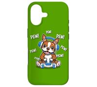 Carcasa para iPhone 17 Funny Kids Cartoon Kawaii Video Gamer Red Bostie Dog Lover