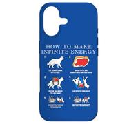Carcasa para iPhone 17 Funny Math Infinite Energy Cat E Ingeniería Mecánica