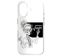 Carcasa para iPhone 17 Funny Math Skeleton Teacher Coffee Algebra Science Lover