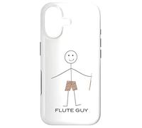 Carcasa para iPhone 17 Funny Mens Flauta Guy Boy Flauta Jugador Flautista