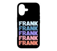 Carcasa para iPhone 17 Funny Modern Repeated Text Design First Name Frank