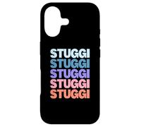 Carcasa para iPhone 17 Funny Modern Repeated Text Design Stuggi Stuttgart Germany