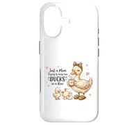 Carcasa para iPhone 17 Funny Mom Just a Mom Trying to Keep Her Ducks Humor