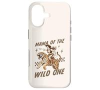 Carcasa para iPhone 17 Funny Mom Tiger Riding. Western Cowboy Mama of The Wild One