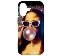Carcasa para iPhone 17 Funny Mona Lisa Chicle Leonardo da Vinci