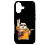 Carcasa para iPhone 17 Funny Monk Guitarrista Rock Music Retro Style Design