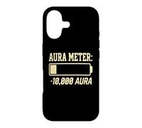 Carcasa para iPhone 17 Funny Negative Aura Points Farming Aura Meter Minus 10,000