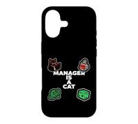 Carcasa para iPhone 17 Funny Office Humor Manager Is A Cat Feline Boss