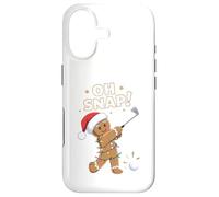 Carcasa para iPhone 17 Funny Oh Snap Gingerbread Golf Christmas Holiday Art