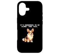 Carcasa para iPhone 17 Funny Pixel bit Dangerous Video Gamer Tricolor Corgi Lover