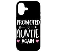Carcasa para iPhone 17 Funny Promoted To Auntie Again Pregnancy Announcement Aunt